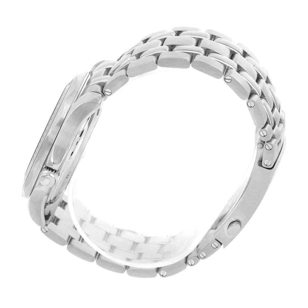 The image shows the side profile and bracelet of the Omega Seamaster 212.30.41.20.01.003 Men
s Stainless Steel Black Dial 212.30.41.20.01.003 Men
s Stainless Steel Black Dial watch.