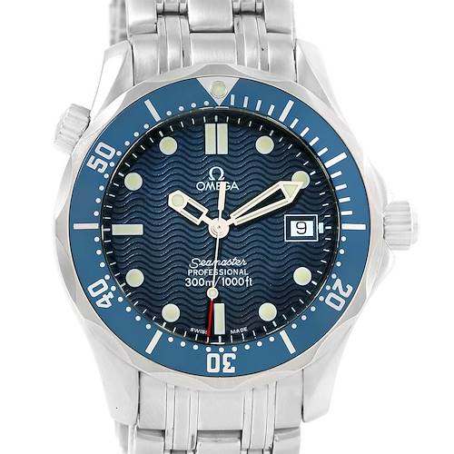 Photo of Omega Seamaster Bond Blue Wave Dial Midsize Quartz Watch 2561.80.00