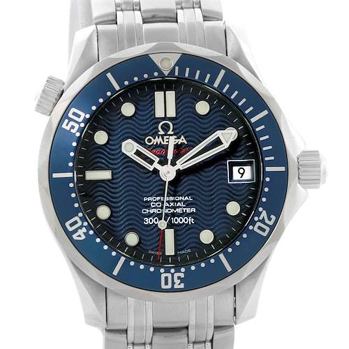 Photo of Omega Seamaster Midsize Blue Dial Bond Watch 2222.80.00 Box Papers