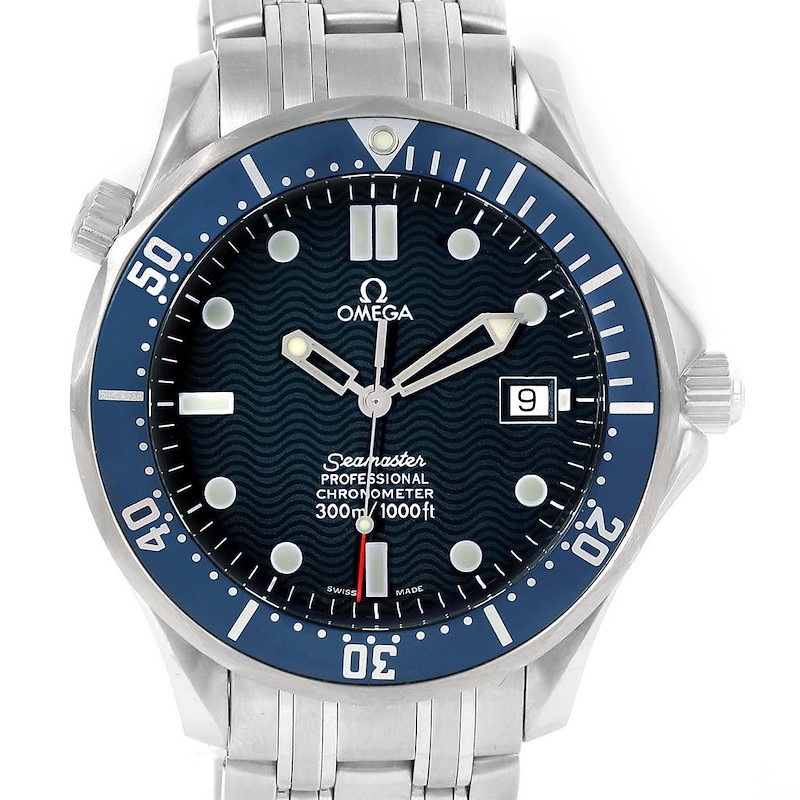 Omega Seamaster 300M Blue Dial Automatic Steel Watch 2531.80.00 SwissWatchExpo