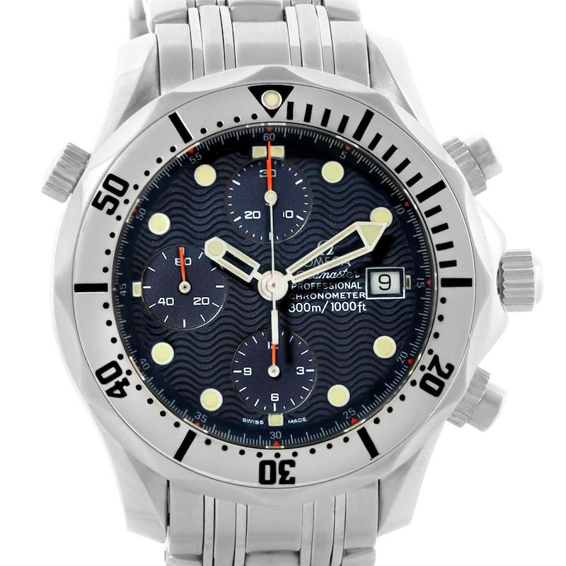 Omega Seamaster Chronograph Automatic Mens Watch 2598.80.00 Papers SwissWatchExpo