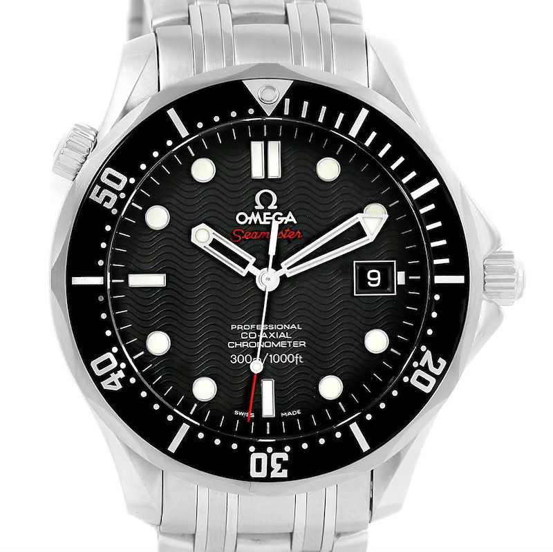 Omega Seamaster Bond 300M Co-Axial Watch 212.30.41.20.01.002 Box Cards SwissWatchExpo