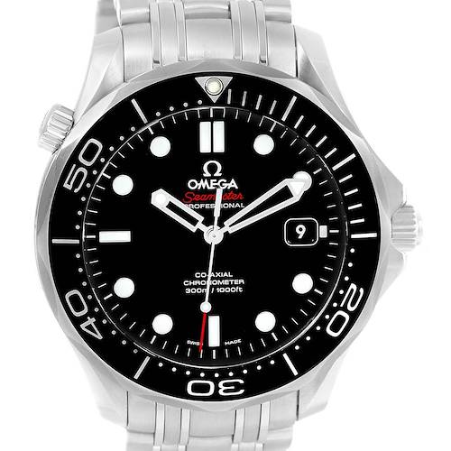 Photo of Omega Seamaster Black Dial Watch 212.30.41.20.01.003 Box Papers