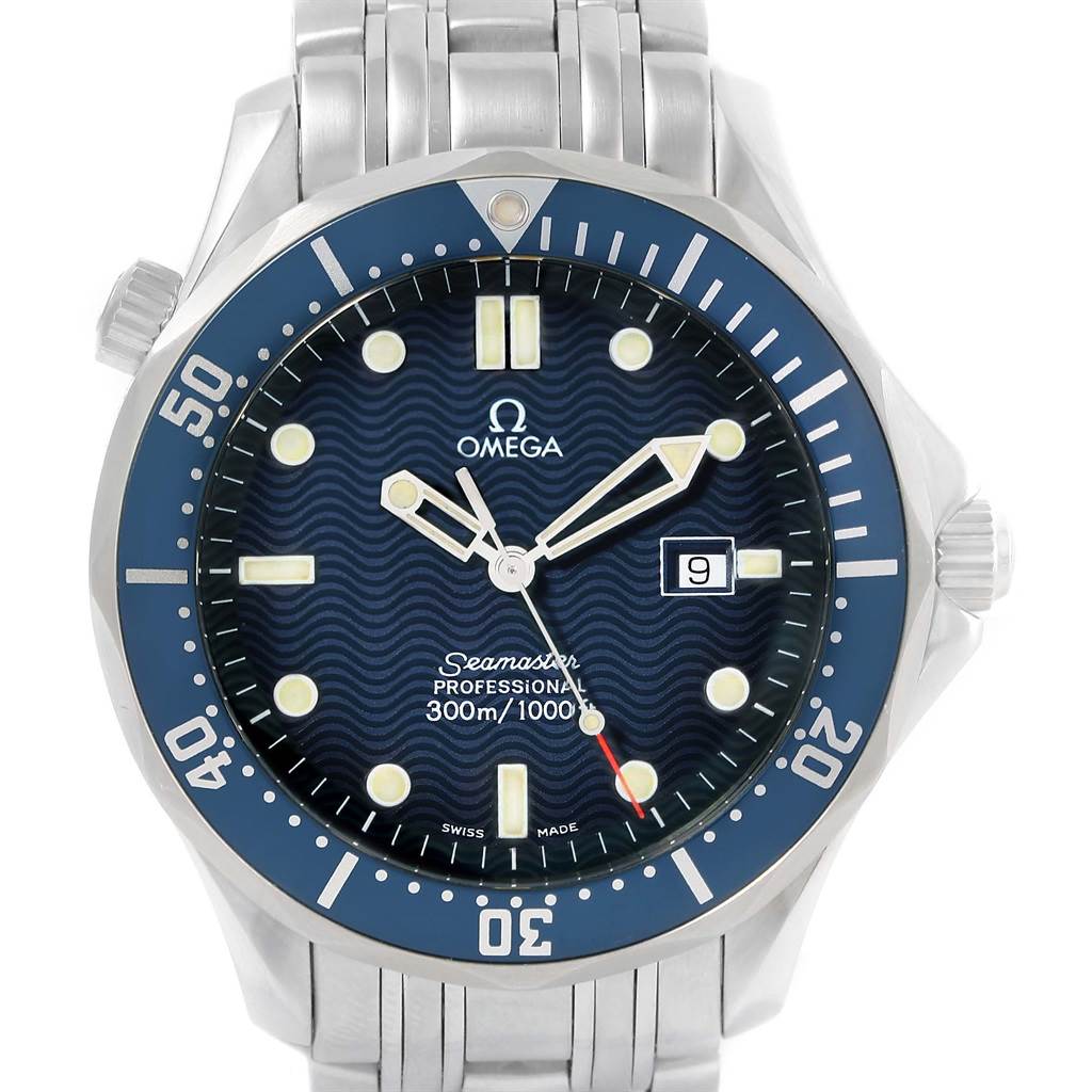 Omega Seamaster Professional James Bond Blue Dial Watch 2541.80.00 ...