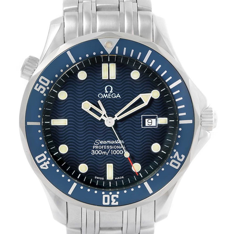 Omega Seamaster Professional James Bond Blue Dial Watch 2541.80.00 SwissWatchExpo