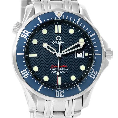 Photo of Omega Seamaster Bond Blue Wave Dial Mens Watch 2221.80.00