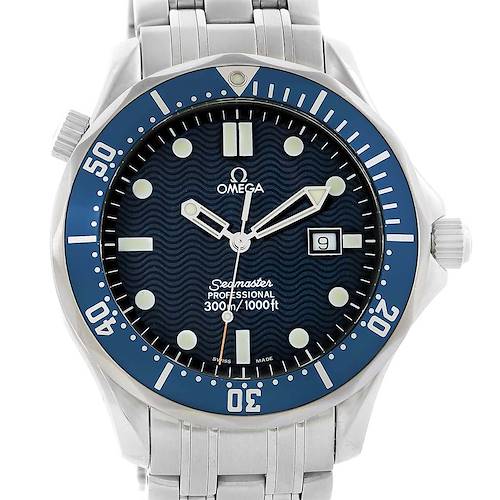 Photo of Omega Seamaster James Bond Blue Wave Dial Mens Watch 2541.80.00