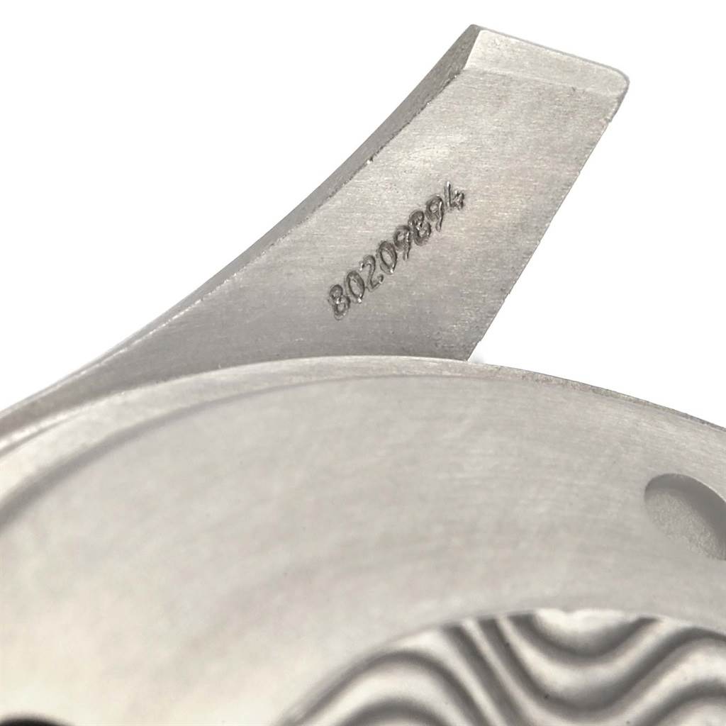 This close-up image shows a part of the Omega Seamaster 2296.80.00 Men
s Titanium Blue Dial 2296.80.00 Men
s Titanium Blue Dial
s watch movement or internal mechanism.