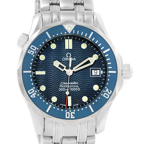 Photo of Omega Seamaster James Bond Midsize Blue Dial Watch 2561.80.00 Card