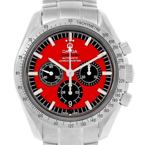 Photo of Omega Speedmaster Schumacher Red Dial Limited Edition Watch 3506.61.00
