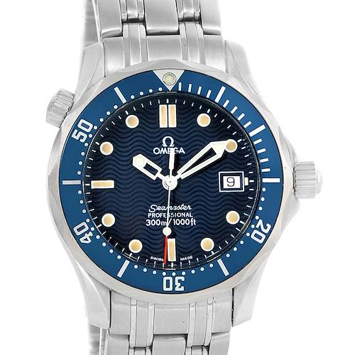 Photo of Omega Seamaster James Bond Midsize Blue Dial Watch 2561.80.00 Box