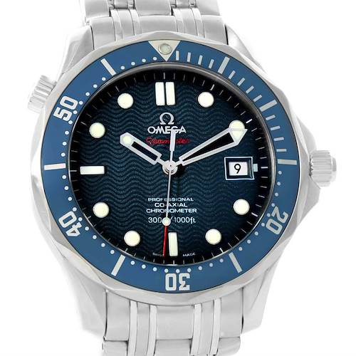 Photo of Omega Seamaster Midsize James Bond Blue Wave Dial Watch 2222.80.00