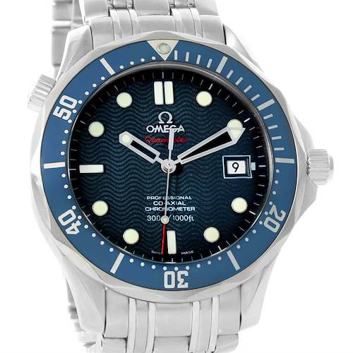 Photo of Omega Seamaster Midsize Co-Axial Blue Dial Watch 2222.80.00 Box papers