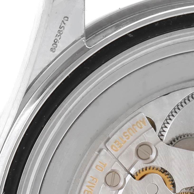 This image shows a close-up of the movement and inner mechanical components of an Omega Seamaster 2537.80.00 Men's Stainless Steel Blue Dial 2537.80.00 Men's Stainless Steel Blue Dial watch.