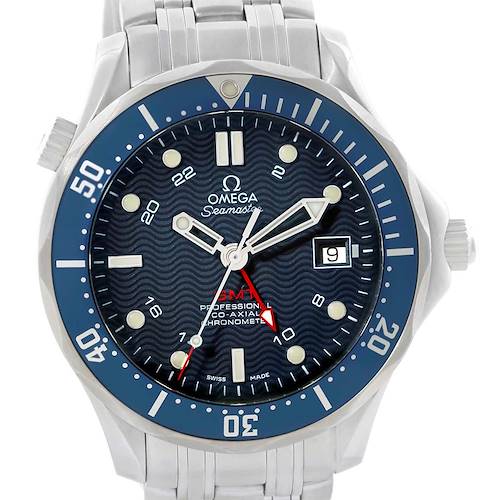 Photo of Omega Seamaster Bond 300M GMT Co-Axial Watch 2535.80.00 Box Card