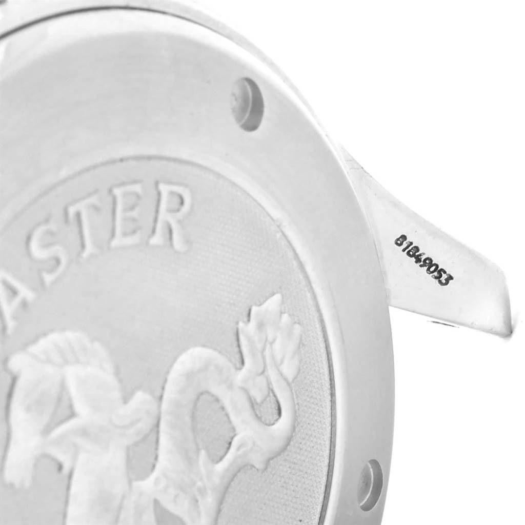 The image shows a close-up of the case back and serial number of an Omega Seamaster 2220.80.00 Men
s Stainless Steel Blue Dial 2220.80.00 Men
s Stainless Steel Blue Dial watch.