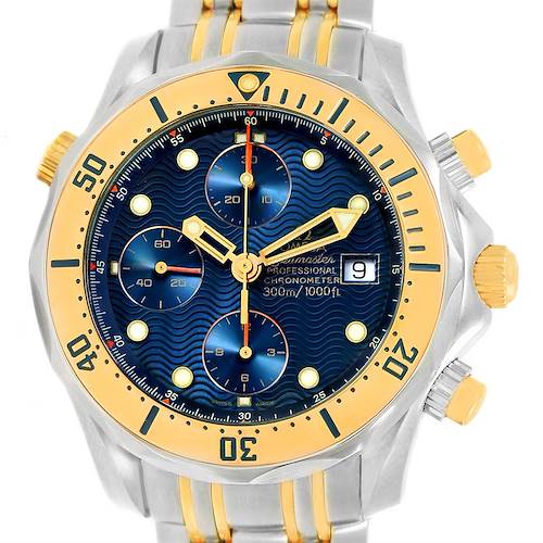 Photo of Omega Seamaster Chronograph Steel Yellow Gold Mens Watch 2398.80.00