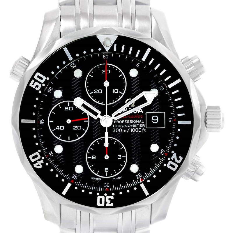 Omega Seamaster 300M Chronograph Watch 213.30.42.40.01.001 Box Card SwissWatchExpo