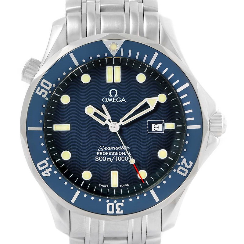 Omega Seamaster Bond Blue Dial 41mm Steel Mens Watch 2541.80.00 SwissWatchExpo