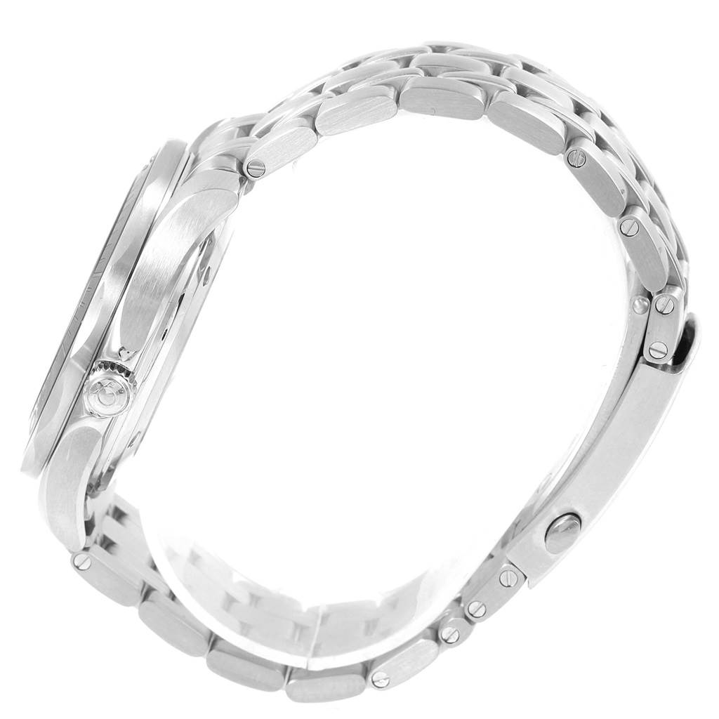 The image shows a side view of the Omega Seamaster 212.30.41.20.01.003 Men
s Stainless Steel Black Dial 212.30.41.20.01.003 Men
s Stainless Steel Black Dial watch, highlighting its bracelet and case profile.