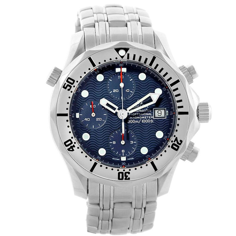 Omega Seamaster Chronograph Mens Watch 2598.80.00 Box Papers SwissWatchExpo