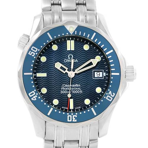 Photo of Omega Seamaster James Bond Midsize Blue Dial Watch 2561.80.00 Card