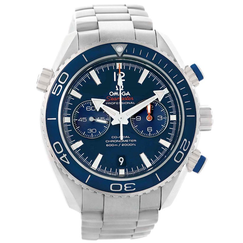 Omega Planet Ocean Steel Watch 215.30.46.51.03.001 Box Card Strap SwissWatchExpo