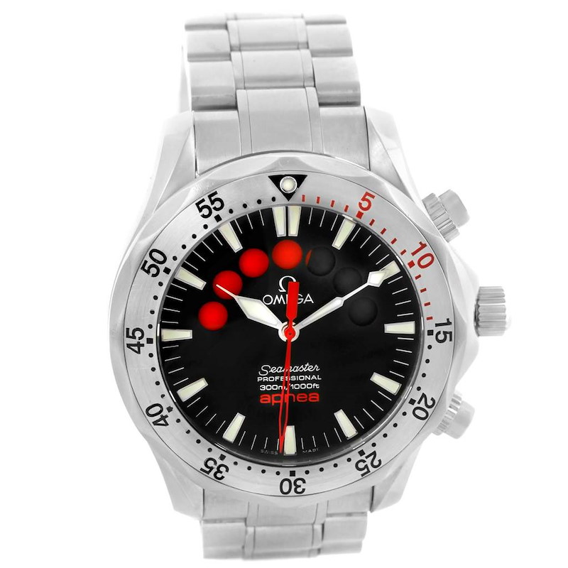 Omega Seamaster Apnea Jacques Mayol Watch 2595.50.00 Box Papers SwissWatchExpo