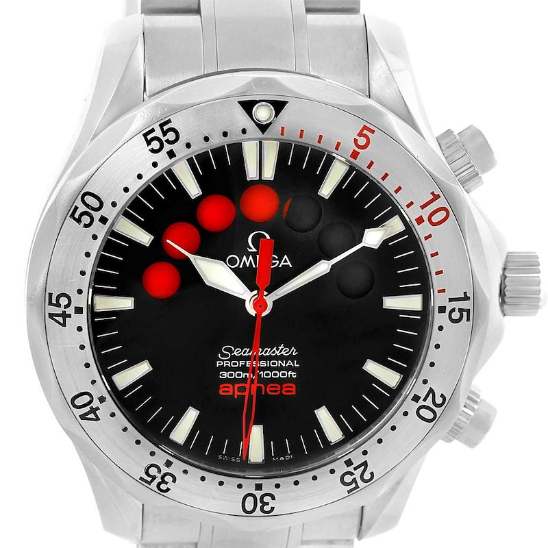 Omega Seamaster Apnea Jacques Mayol Watch 2595.50.00 Box Papers SwissWatchExpo