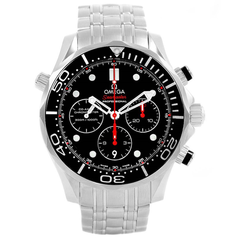 Omega Seamaster Regatta Red Hands Watch 212.30.44.50.01.001 Box Card SwissWatchExpo
