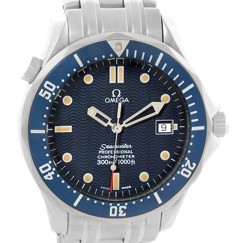 Photo of Omega Seamaster 41mm Blue Wave Dial Automatic Mens Watch 2531.80.00