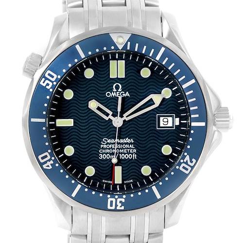 Photo of Omega Seamaster 41 Blue Wave Dial Automatic Steel Mens Watch 2531.80.00