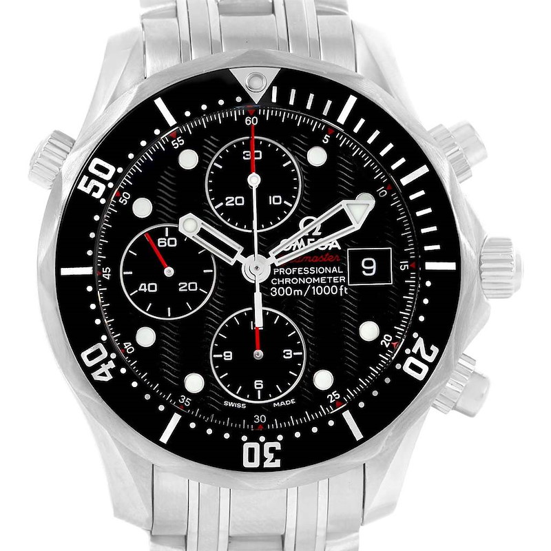 Omega Seamaster 300M Chronograph Watch 213.30.42.40.01.001 Box Card SwissWatchExpo