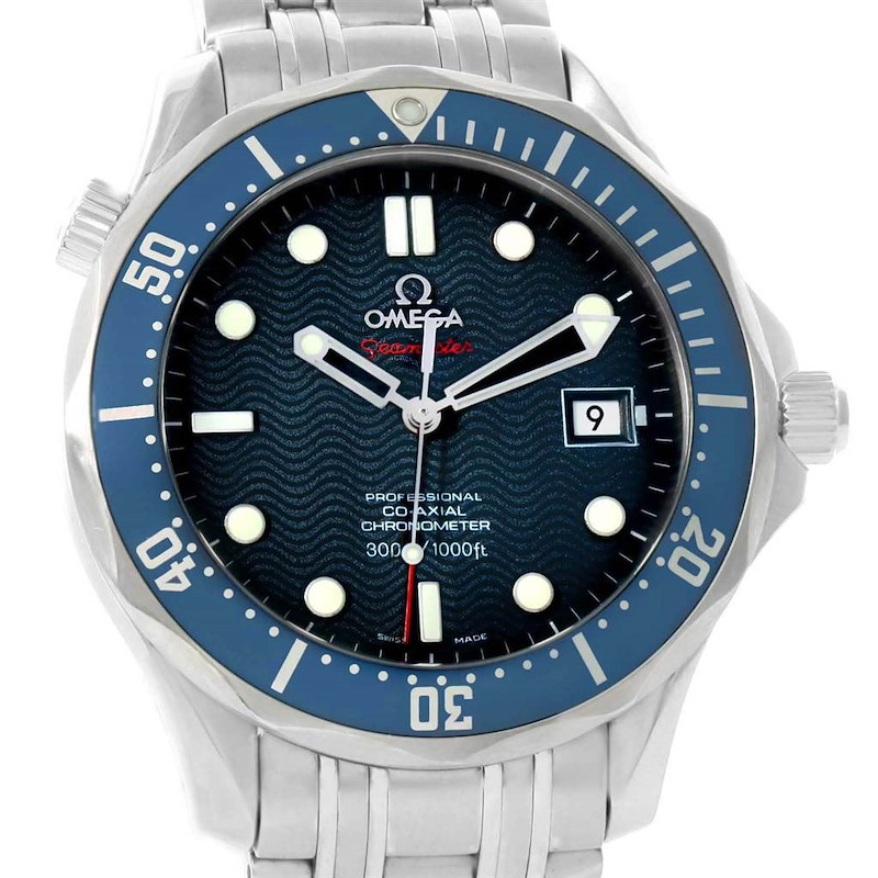 Omega Seamaster Bond 300M Co-Axial Watch 2220.80.00 Box Papers SwissWatchExpo