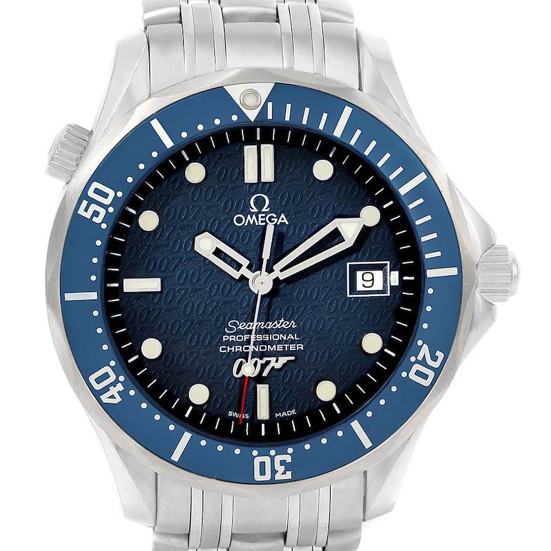 Omega Seamaster 40 Years James Bond Blue Dial Watch 2537.80.00 SwissWatchExpo
