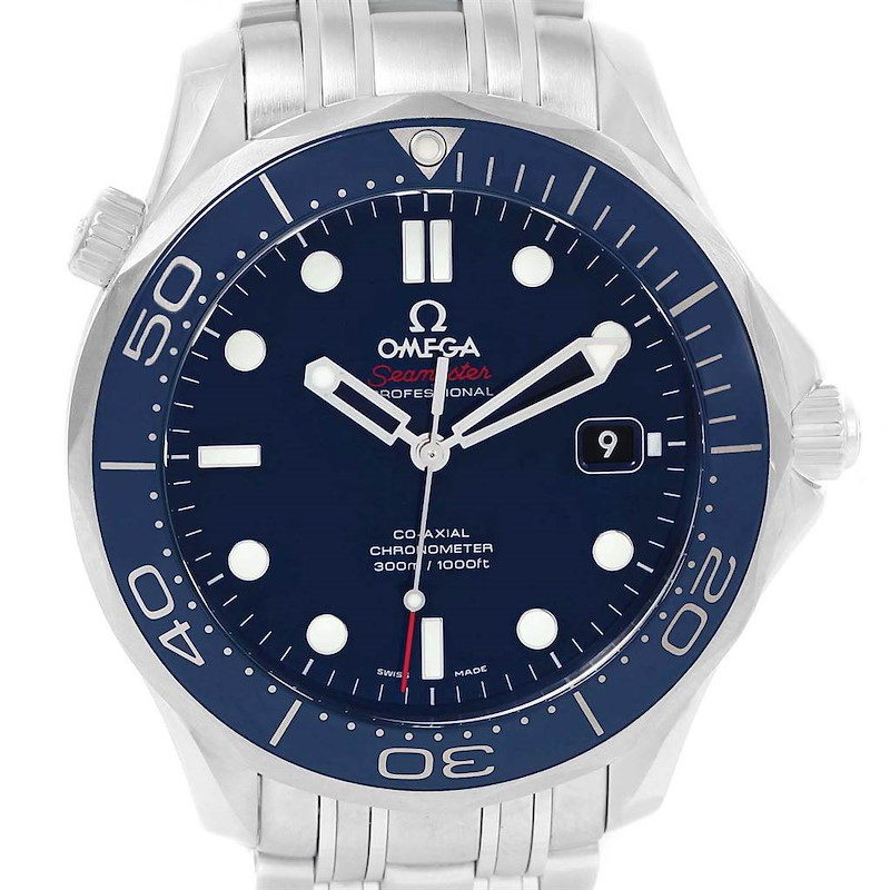 Omega Seamaster 300m Co-Axial 41mm Watch 212.30.41.20.03.001 Box Card SwissWatchExpo