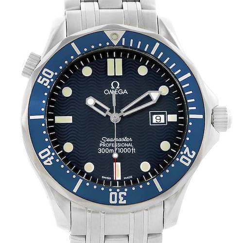 Photo of Omega Seamaster Bond Blue Wave Dial 41 Steel Watch 2541.80.00