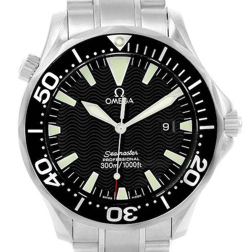 Photo of Omega Seamaster 41mm Black Wave Dial Steel Mens Watch 2264.50.00