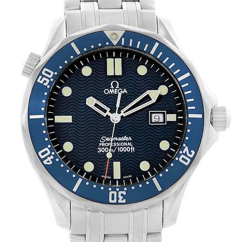 Photo of Omega Seamaster Bond Blue Wave Dial 41 mm Steel Watch 2541.80.00