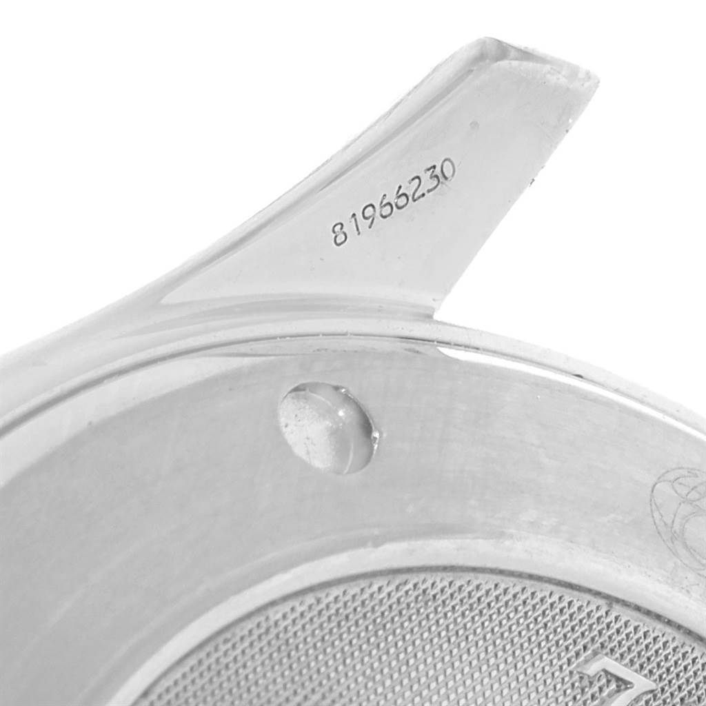 This image shows a close-up of the back case and lug, featuring the serial number of the Omega Seamaster 212.30.41.20.01.002 Men
s Stainless Steel Black Dial 212.30.41.20.01.002 Men
s Stainless Steel Black Dial watch.