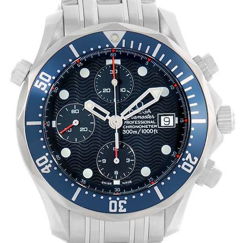 Photo of Omega Seamaster Chrono Diver 300m Blue Dial Steel Mens Watch 2599.80.00