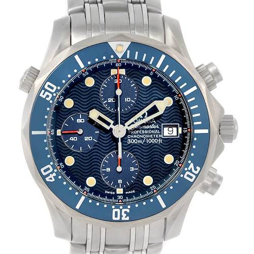Photo of Omega Seamaster Chronograph Blue Dial Titanium Watch 2298.80.00