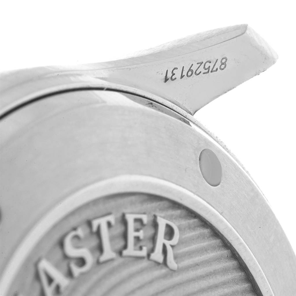 The image shows a close-up of the case back and lug of an Omega Seamaster 212.30.41.20.03.001 Men
s Stainless Steel Blue Dial 212.30.41.20.03.001 Men
s Stainless Steel Blue Dial watch.