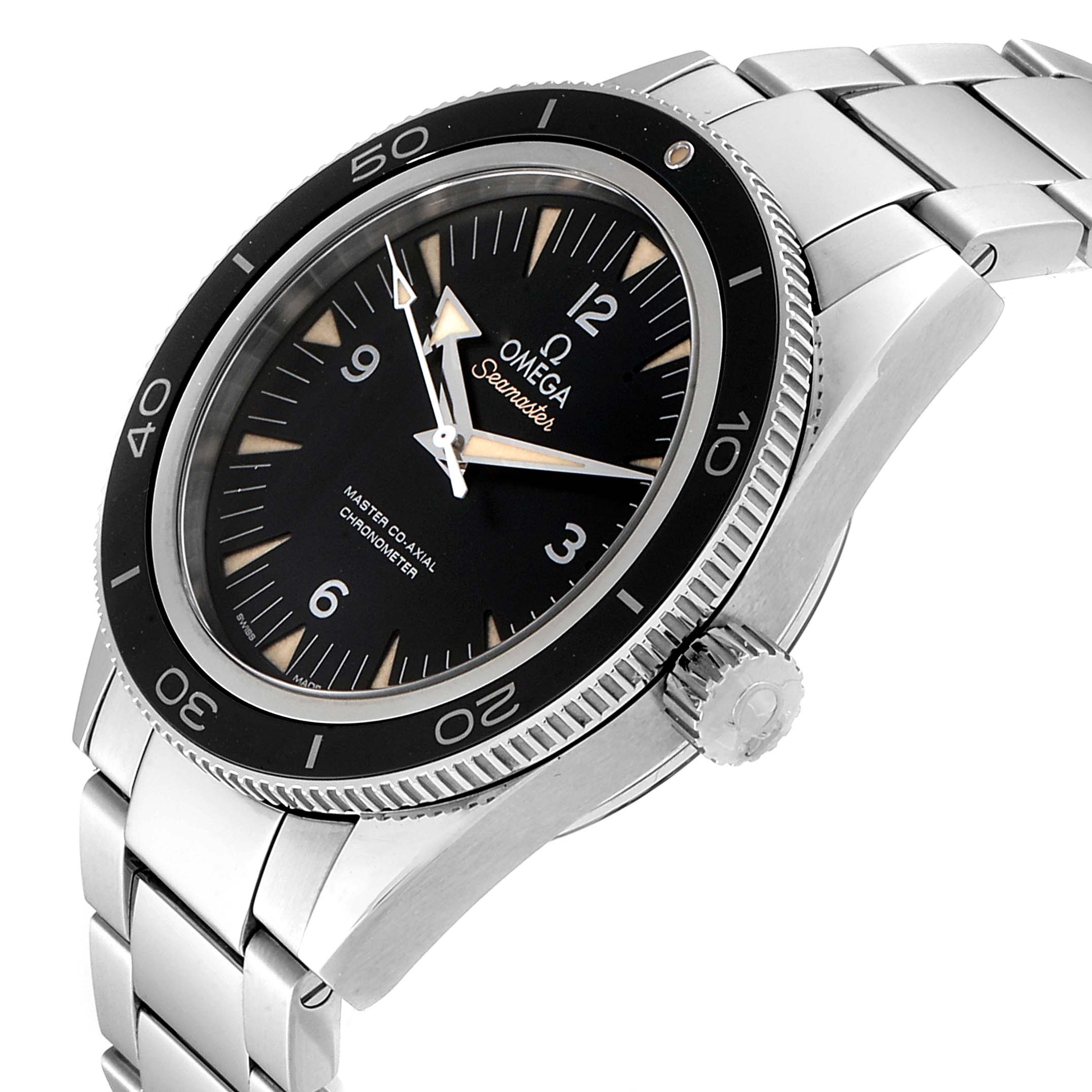 omega seamaster black black lume