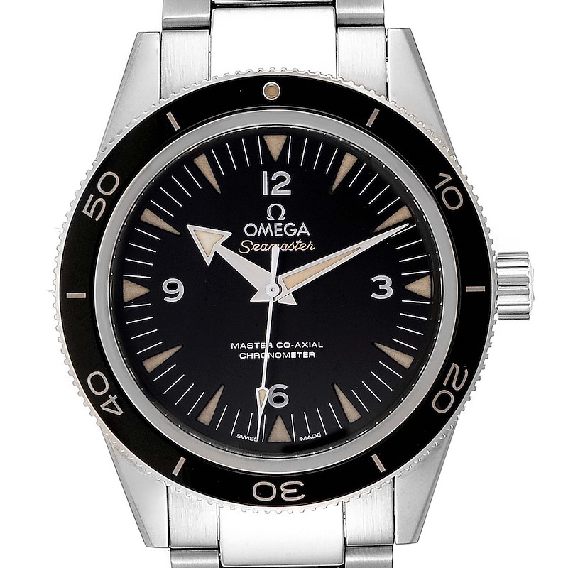 Omega Seamaster 300 Master Black Dial Steel Mens Watch 233.30.41.21.01.001 SwissWatchExpo