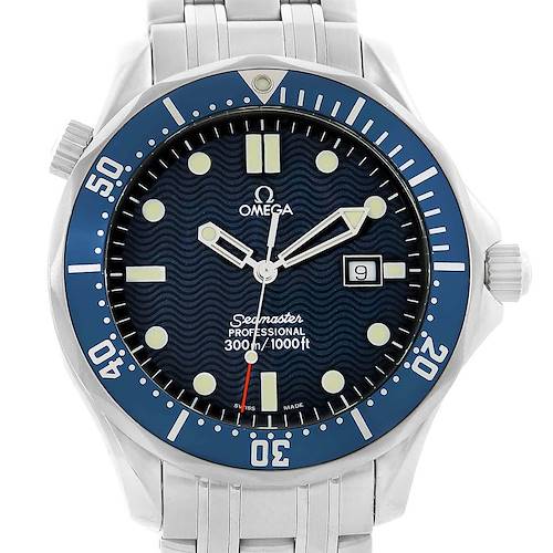 Photo of Omega Seamaster James Bond Blue Wave Dial Steel Watch 2541.80.00