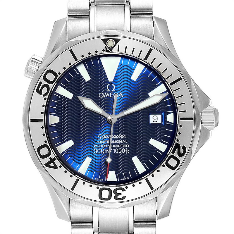 Omega Seamaster 300M Stainless Steel Automatic Mens Watch 2255.80.00 SwissWatchExpo