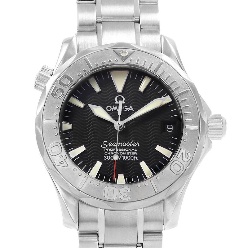 Omega Seamaster Midsize Steel White Gold Ladies Watch 2236.50.00 SwissWatchExpo