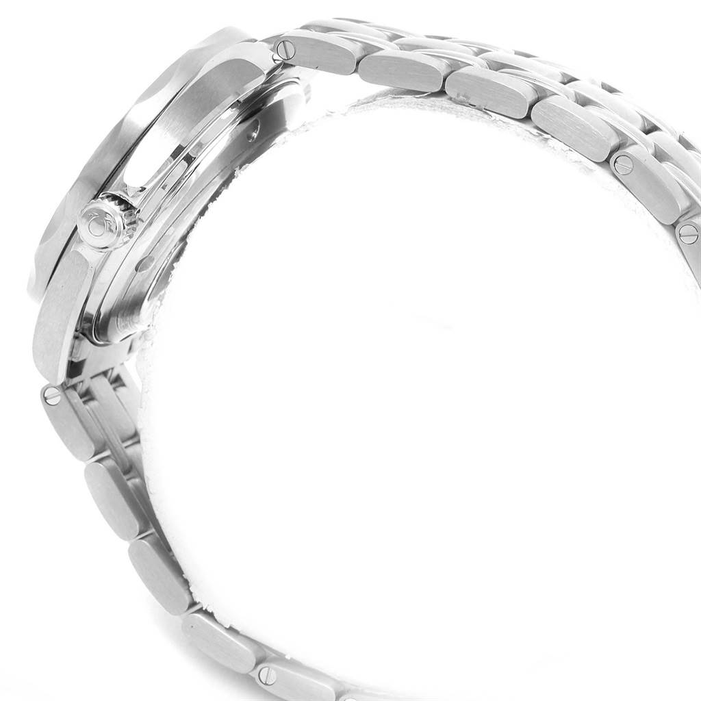 The image shows a side view of the casing and bracelet of an Omega Seamaster 212.30.36.20.01.002 Men
s Stainless Steel Black Dial 212.30.36.20.01.002 Men
s Stainless Steel Black Dial watch.