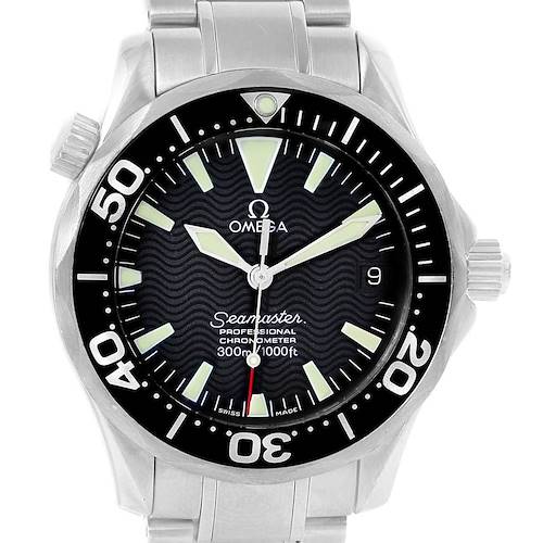 Photo of Omega Seamaster 36 Midsize Black Dial Steel Watch 2252.50.00 Box